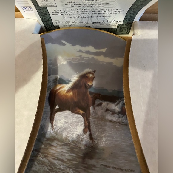 Bradford Exchange Palomino Horse Plate - Picture 2 of 3